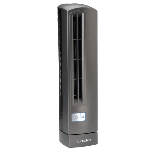Lasko 4000 Air Stik Series Ultra-Slim Oscillating Fan, 120 V, <5 in Dia Blade, Plastic Housing Material, Black