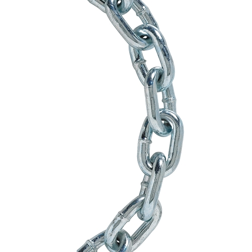 Proof Coil Chain, 3/16 in, 250 ft L, 30 Grade, Carbon Steel, Hot-Dipped Galvanized