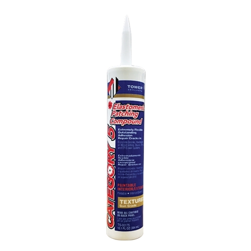 Tower Sealants TS-00175-XCP12 CATEGORY 5 Gun-Grade Textured Patch, White, 10.1 fl-oz Tube - pack of 12