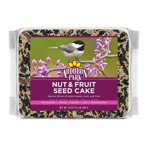 Wild Bird Seed Cake, Fruit, Nut Flavor, 2 lb Bag