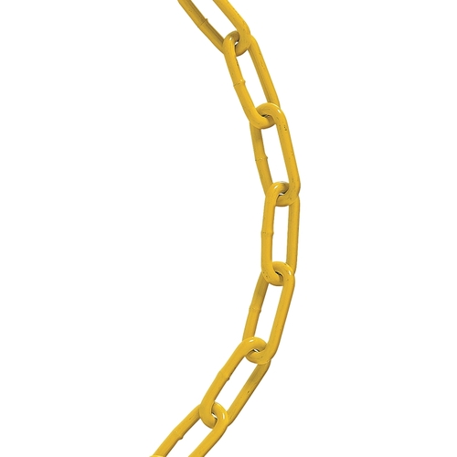 Straight Link Chain, #2/0, 100 ft L, 520 lb Working Load, Powder-Coated/Yellow Chromate