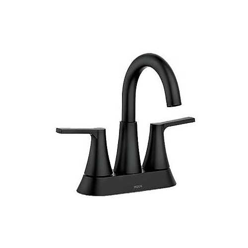 Moen 84311BL Mikah 84311 Series Bathroom Faucet, 1.2 gpm, 2-Faucet ...