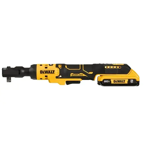 Atomic Compact Ratchet Kit, Battery Included, 20 V, 2 Ah, 3/8 in Drive, Square Drive