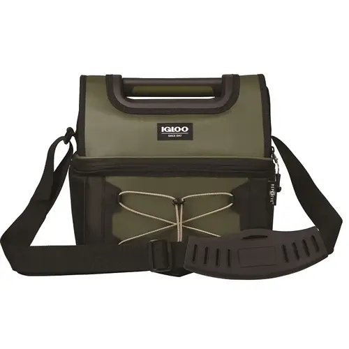 Igloo 66292 Cooler Bag, HDPE Foam/Fabric/Polyester, Monument/Iron Gate, Adjustable Strap, Zipper Closure