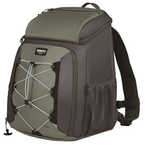 Igloo 66320 MaxCold Voyager Series Backpack Cooler, 12 in L, 10.6 in W, 12 oz Capacity, HDPE Foam/TPU