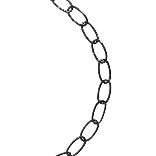 Decorator Chain, #10, 40 ft L, 45 lb Working Load Black