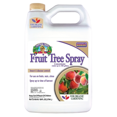 Captain Jack's Concentrated Fruit Tree Insecticide, Liquid, Spray Application, Home, Home Garden, 1 gal - pack of 4