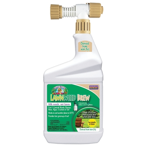 Captain Jack's Ready-To-Spray Weed Killer, Liquid, Spray Application, 1 qt Dark Red