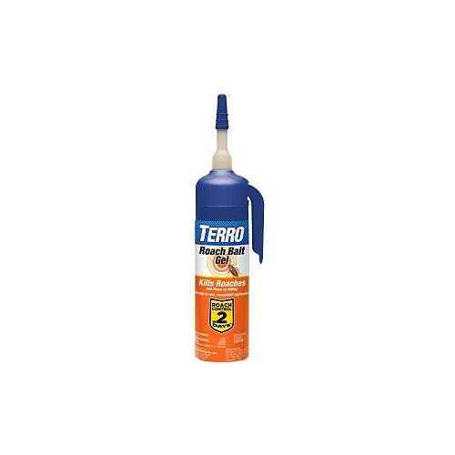 TERRO T502 Roach Bait Gel, Gel, Paste, Mildly Sour, 3 oz Bottle