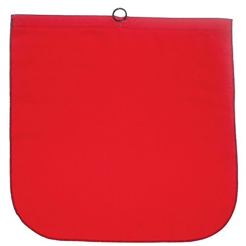ANCRA 49893-11 Safety Flag with Steel Wire Rod and Loop, 18 in L, 18 in W, Red, Cotton