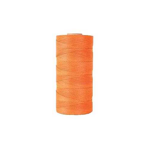 Twine, #18 Dia, 525 ft L, 13 lb Working Load, Nylon/Poly, Orange