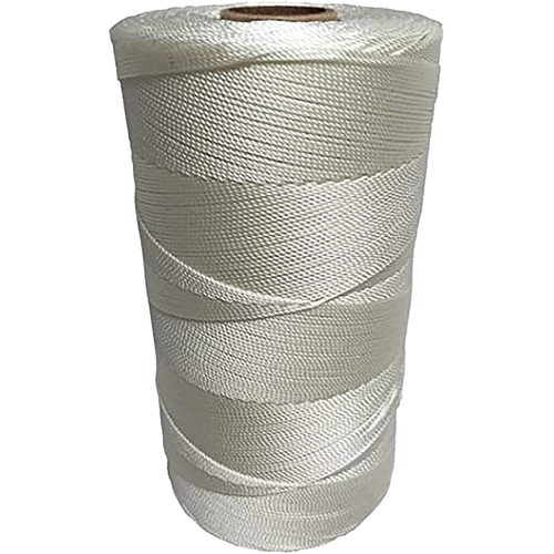 Seine Twine, #18 Dia, 525 ft L, 13 lb Working Load, Nylon/Poly, White