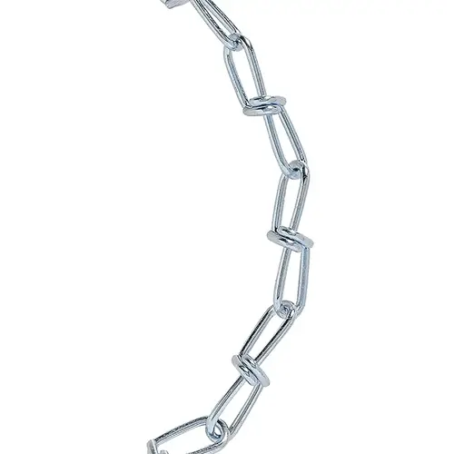 Double Loop Chain, #2/0, 155 ft L, 255 lb Working Load, Zinc