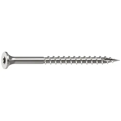 Deck Screw, #10 Thread, 2-1/2 in L, 2/3 Thread, Bugle Head, Star Drive, Sharp, Type-17 Point, 350 - pack of 350