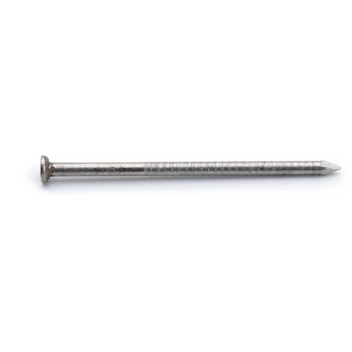 Siding Nail, 6D, 2 in L, 316 Stainless Steel, Checkered Brad Head, Ring Shank, 1 lb