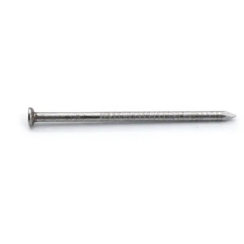 Siding Nail, 6D, 2 in L, 316 Stainless Steel, Checkered Brad Head, Ring Shank, 1 lb