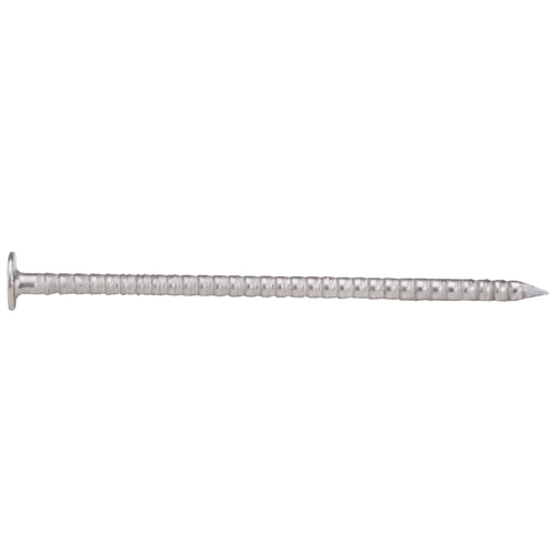 Deck Nail, 8D, 2-1/2 in L, 316 Stainless Steel, Ring Shank, 5 lb