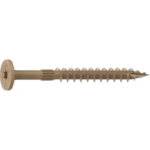 Structural Screw, 1/4 in Thread, 3 in L, Flat Head, Star Drive, Sharp Point, PROTECH Ultra 4 Coated, 10 - pack of 10