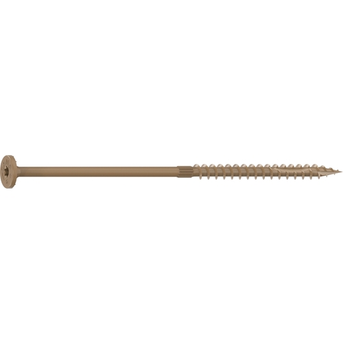 Camo 0360244 Structural Screw, 1/4 in Thread, 6 in L, Flat Head, Star Drive, Sharp Point, PROTECH Ultra 4 Coated, 50