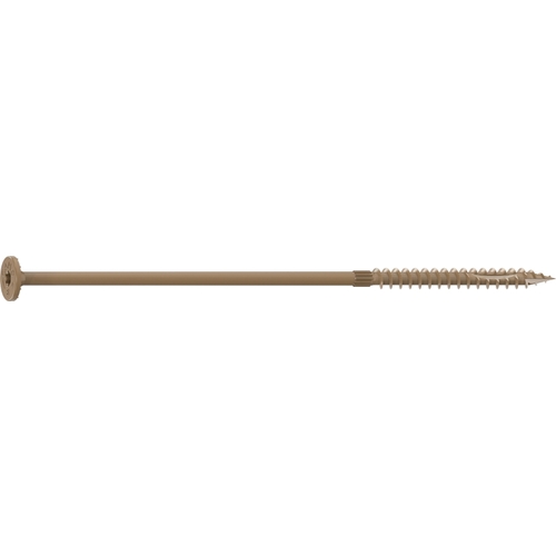 Structural Screw, 1/4 in Thread, 8 in L, Flat Head, Star Drive, Sharp Point, PROTECH Ultra 4 Coated, 50