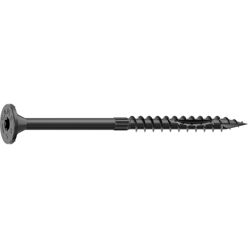 Structural Screw, 5/16 in Thread, 5 in L, Flat Head, Star Drive, Sharp Point, PROTECH Ultra 4 Coated, 250