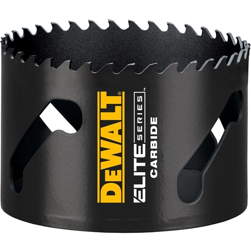 ELITE Series Hole Saw, 3 in Dia, 1-3/4 in D Cutting, 1/2 in Arbor, 3 TPI, Carbide Cutting Edge