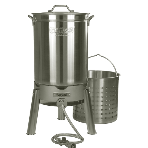 Cooker Kit, 58,000 Btu, Propane, 1-Burner, Stainless Steel