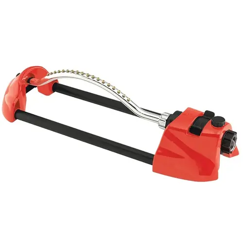 DRAMM 10-15001 ColorStorm Heavy-Duty Metal 3000 Sq. Ft. Red Oscillating Sprinkler