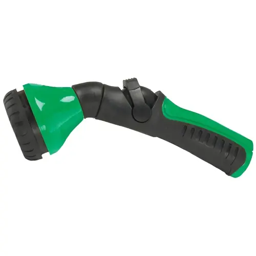 One Touch Heavy-Duty Metal Shower & Stream Multi-Pattern Nozzle, Green