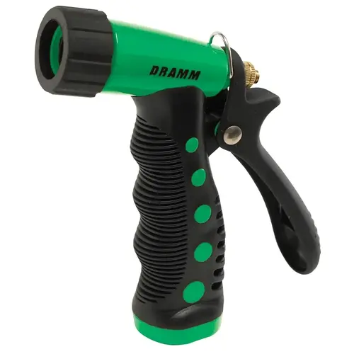 Heavy-Duty Metal Pistol Nozzle, Green