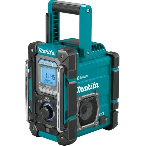 Job Site Charger/Radio, Tool Only, 12/14 V, 5 Ah, Bluetooth, Includes: AC Adapter, Radio