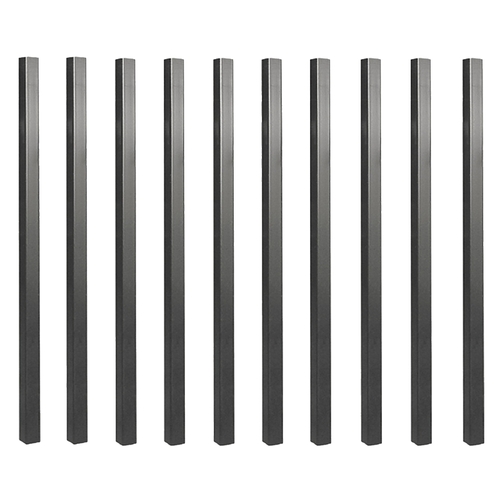 BALUSTER SQ STEEL BLK 26X3/4IN - pack of 10