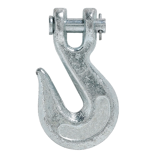 Clevis Grab Hook, 3/8 in, 2600 lb Working Load, Steel, Electro-Galvanized