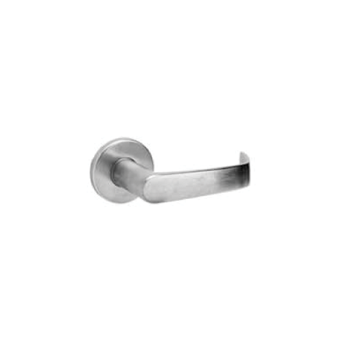 Storeroom Mortise Lock, Newport Lever/A Rose Trim, Large Format IC 6-Pin Prep, Less IC Core, Satin Chrome 626