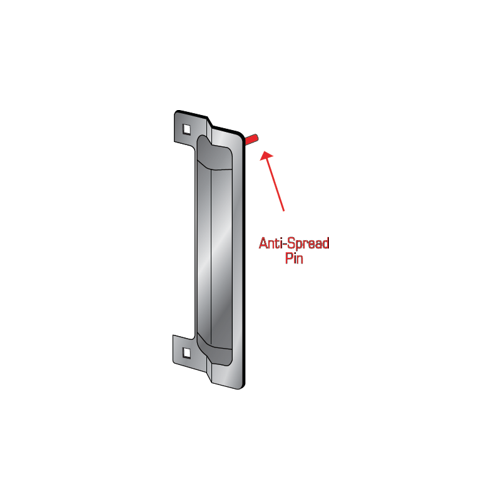 Pro-Lok ELP-240-1-DU 13" Latch Protector with 1 Pin, Duranodic Finish