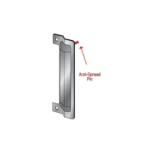 Latch Protector Satin Aluminum