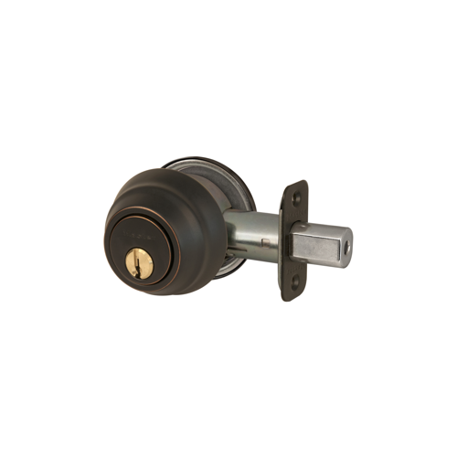 Single Cylinder Deadbolt Aged Bronze