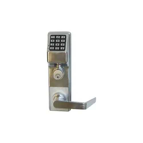 KIT - Trilogy T3 Keypad - Von Duprin Exit Trim, Weather Proof, Schlage Rim Cylinder Adaptor, 2000 Users, 500 Scheduled Events, 40,000 Audit Trail Events, Satin Chrome (26D)