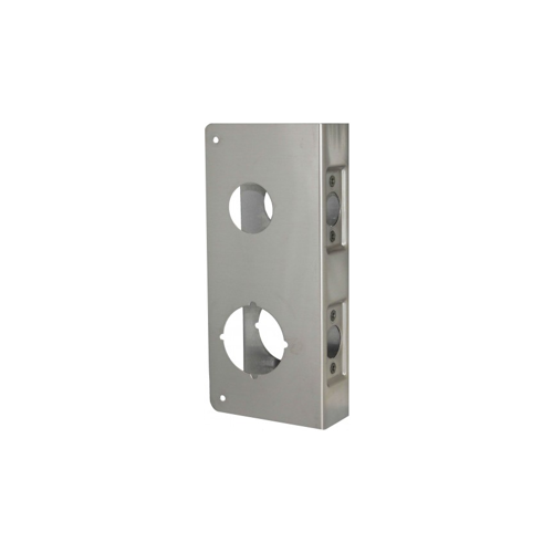 Don Jo 484-S-CW DON-JO WRAP-AROUND, LOCKSET AND DEADLOCK PLATE, 9 IN Satin Stainless Steel
