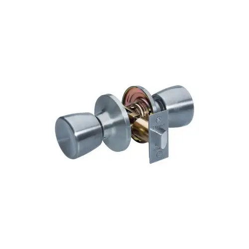 Tulip Knob Passage Lockset Satin Nickel