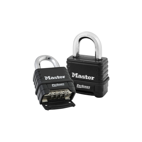 Carded Resettable Black Die-Cast Padlock