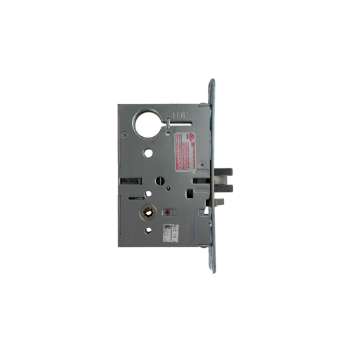 Apartment Mortise Lock Body, Strike, Armored Front, Deadbolt Toggle, Field Reversible, No Trim, Satin Chrome 626/US26D