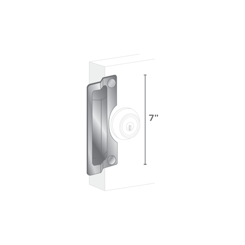 Pro-Lok ELP-210-AL-BULK Latch Protector Satin Aluminum