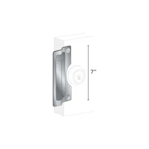 Latch Protector Satin Aluminum