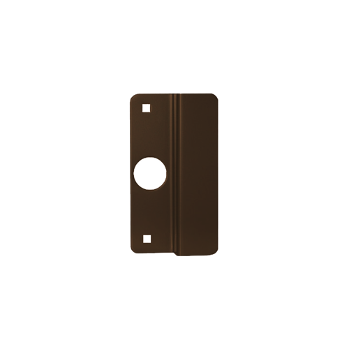 2-5/8" x 6-1/2" Latch Protector for Center Hung Outswing Aluminum Doors 1-1/8" Offset Dark Bronze Finish