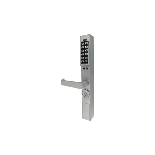 Trilogy Narrow Stile 2000 User Electronic Digital Keypad Lever Exterior Trim for Exit Devices Satin Chrome