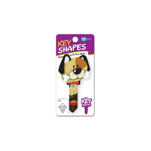 Lucky Line Products B114W Key Shapes Dog WR3/5 Painted