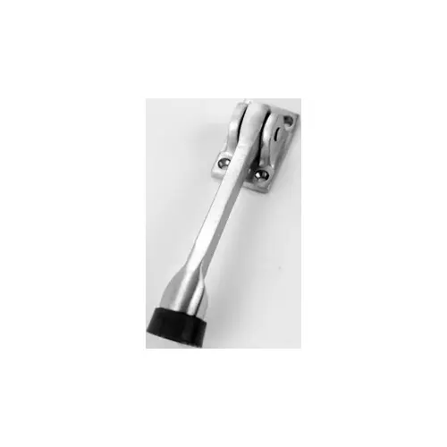 5" Kick Down Door Holder Satin Chrome Finish