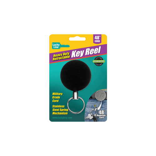 Clip On Key Reel Black