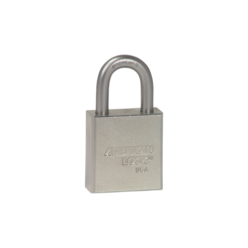 1-3/4" Wide Solid Steel Body, 1-1/8" Tall 5/16" Diameter Stainless Steel Shackle, 5 Pin Cylinder, Keyed Alike 1-3/4" (44mm) Rectangular chrome plated solid steel padlock